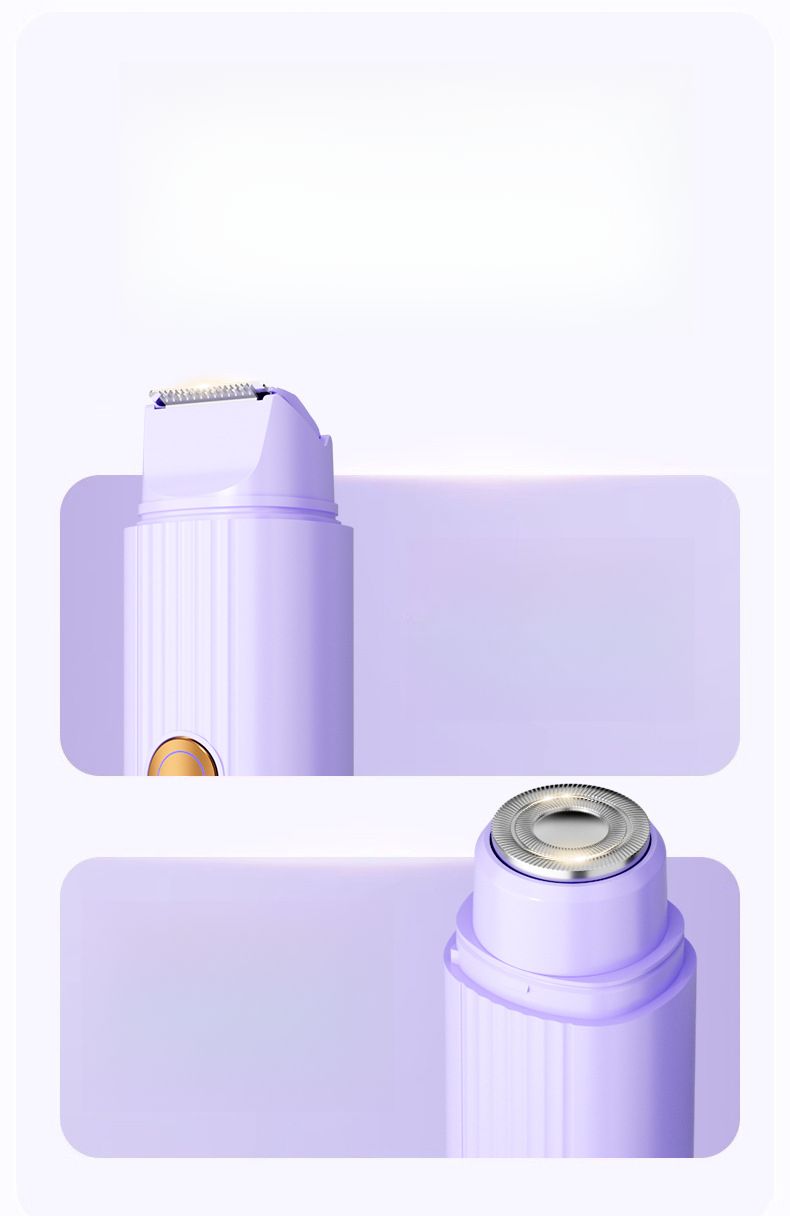 Portable Wireless Rechargeable Dual Head Electric Private Area Shaver Women's Hair Removal Instrument_voghion.com