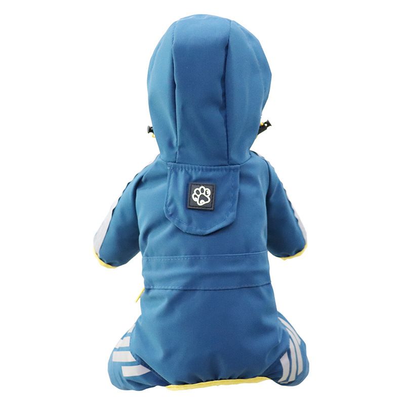 Regenmantel Volle Abdeckung Vierbeiniger wasserdichter Regenponcho Teddy Pomeranian Regentag Haustierkleidung für kleine und mittlere_voghion.com