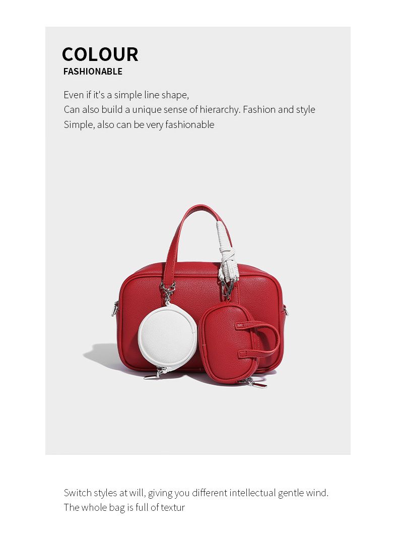 Borsa da bowling Boston di ispirazione vintage con tracolla staccabile: elegante borsa a tracolla e a spalla singola per donna (vari colori)_voghion.com