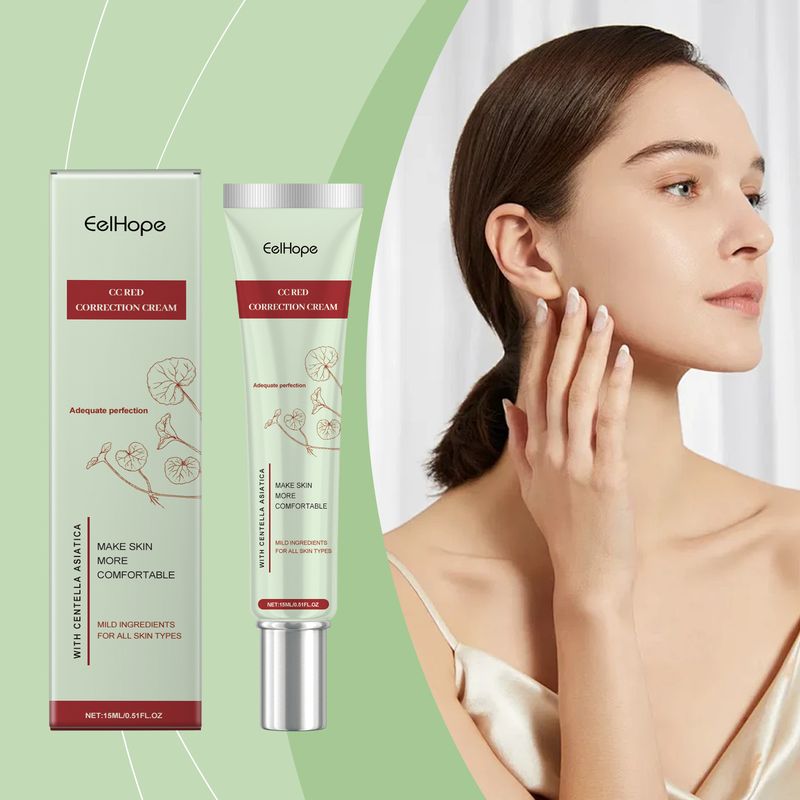 EelHope Centella CC Cream ist sanft, feuchtigkeitsspendend, Concealer, Foundation Make-up, Nude Make-up, aufhellend, leicht,_voghion.com