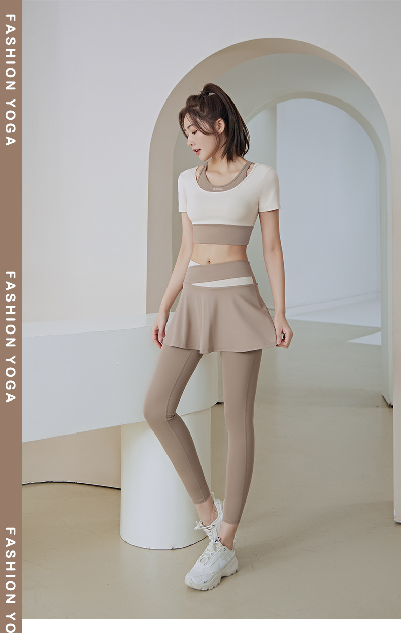 SUPERFLOWER – haut et pantalon taille haute 2 en 1, pantalon de course et soutien-gorge de sport avec coussinet de poitrine, ensemble pour Yoga, Jogging, Gym_voghion.com