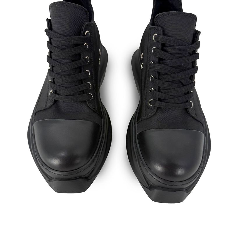 Zees Zees 2025 Dark Owens Style Black Platform Double Layer Low Top Canvas Height Increasing Casual Versatile Men's Shoes_voghion.com