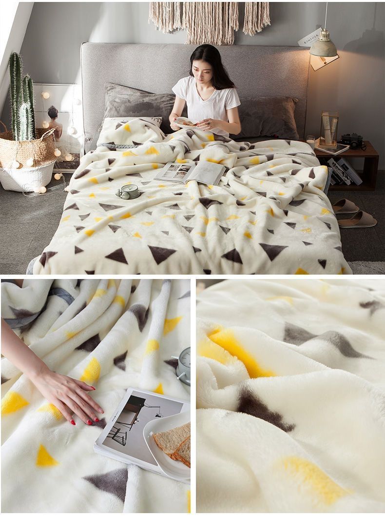 Autumn Winter Thickened Layer Raschel Single And Double Person Gift Warm Student Dormitory Throw Blanket_voghion.com