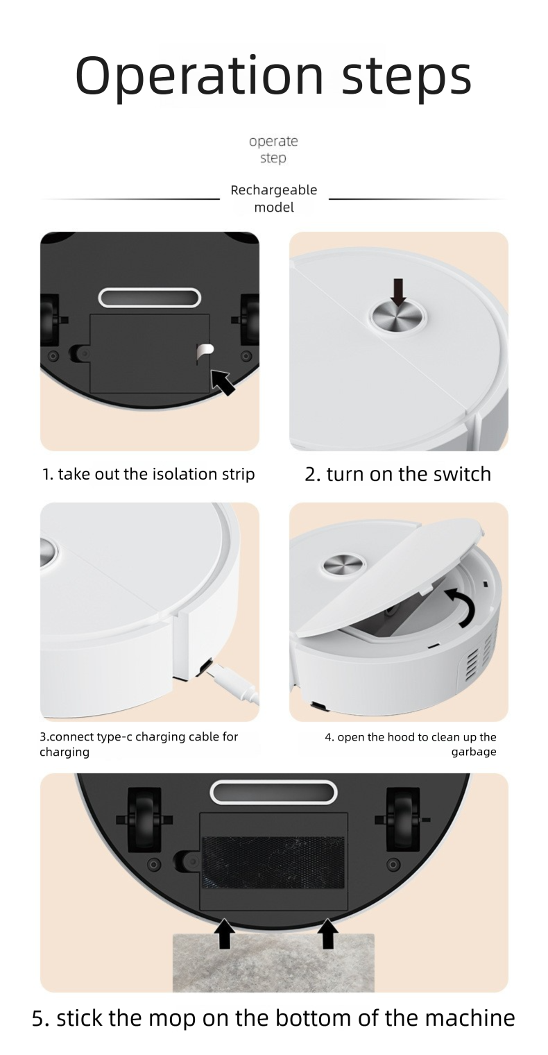 Robot aspirador de seguridad - Monitoreo del hogar con cámara | Límites virtuales | Limpieza de patrullaje controlada por app_voghion.com