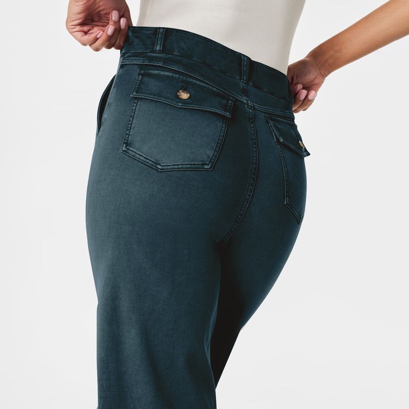Ubrania damskie Luźne proste szerokie nogawki Spodnie typu Nine Point Jeans_voghion.com
