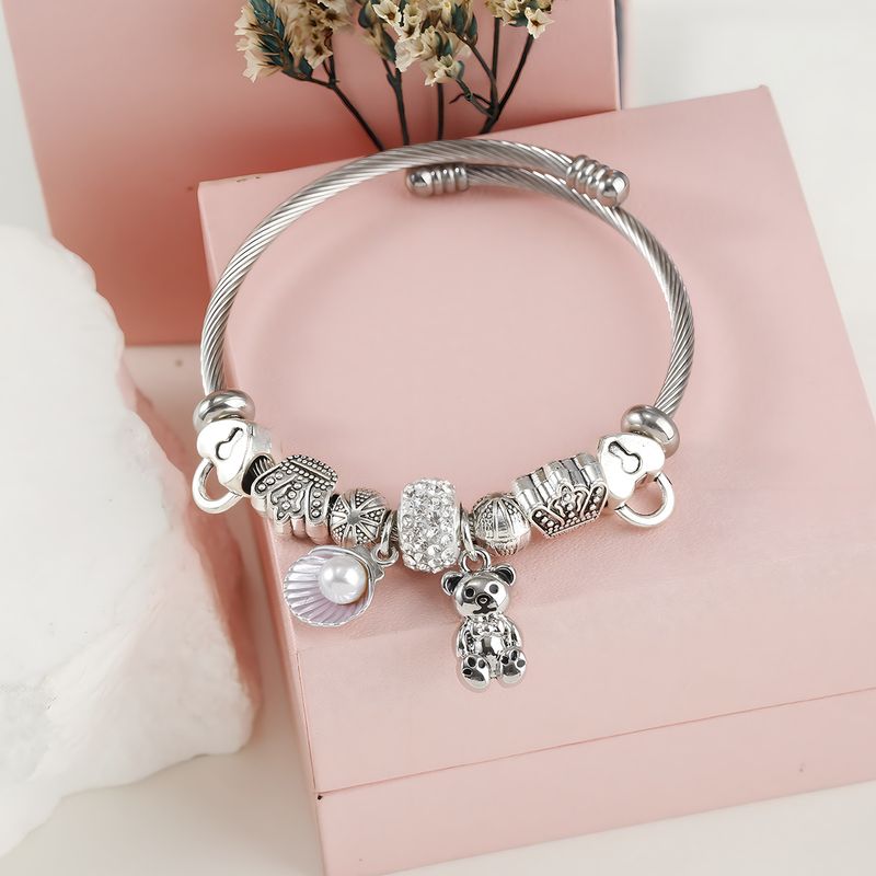 Pans DIY-Armband mit mehreren Elementauswahlmöglichkeiten Edelstahl-Modeschmuck handgefertigt_voghion.com