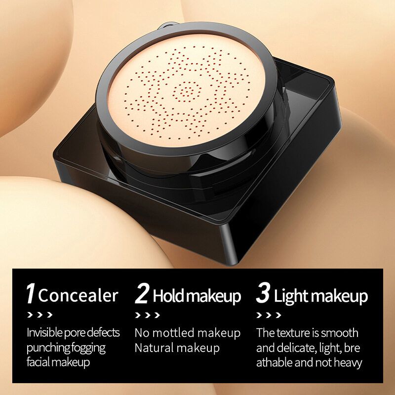 ROREC SADOER Vitamin C Light And Flawless Beauty Mushroom Head Air Cushion BB Cream Foundation Concealer 20g_voghion.com