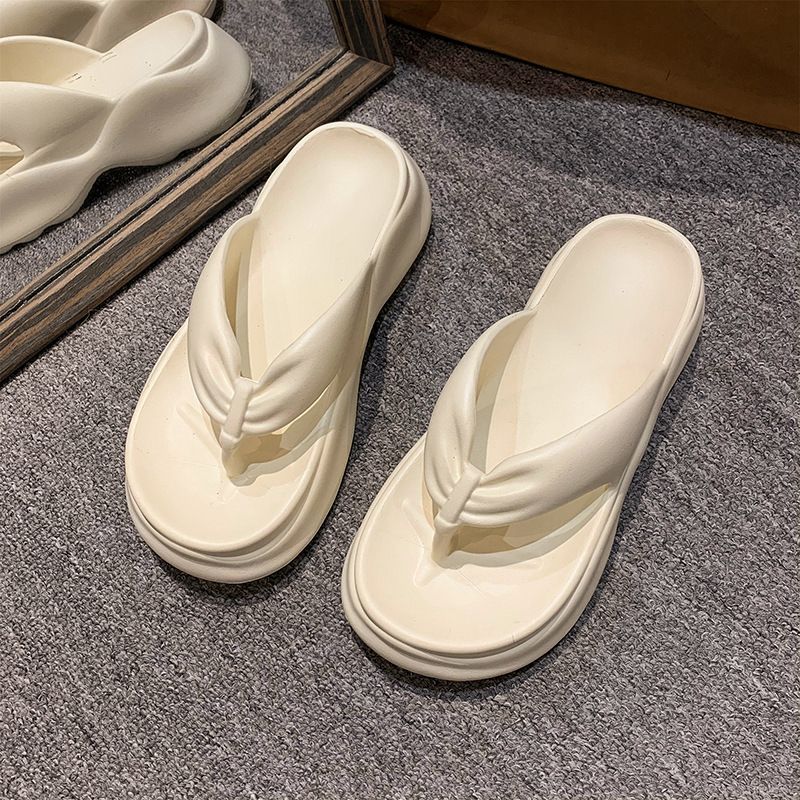 2025 New Thick Bottom Anti Slip And Odor Resistant High Heels, Beach EVA Flip Flops For Women, Summer_voghion.com