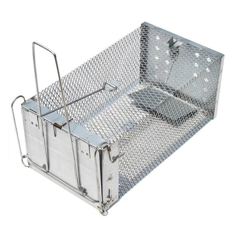 Reusable Mouse Trap Cage Metal Mice Rodent Rats Catcher Pest Control Products Garden Outdoor Household Gadgets_voghion.com