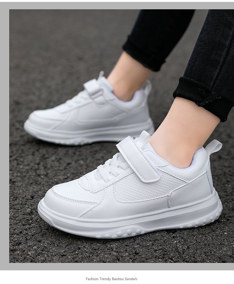 Scarpe per bambini Scarpe per bambini sneakers basse per bambini scarpe bianche per studenti primaverili scarpe sportive bianche per ragazzi e ragazze traspiranti con suola morbida_voghion.com