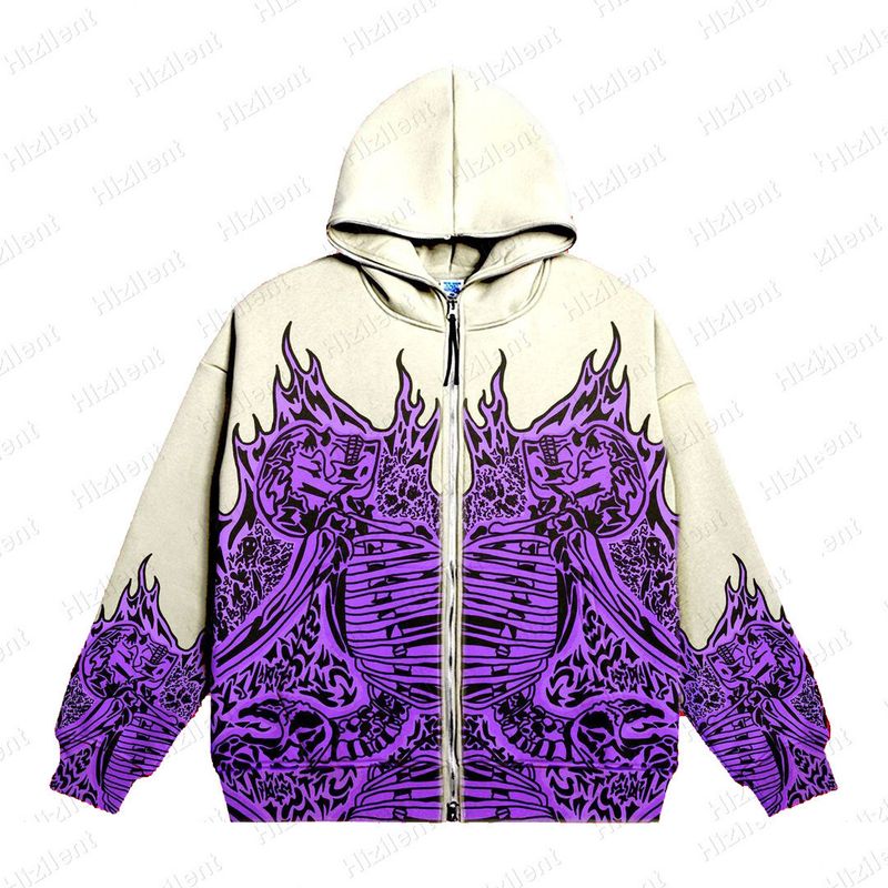 Y2K Millennium girocollo maglione scheletro coppia stile 2022 autunno/inverno nuovo cappotto a maniche lunghe con teschio_voghion.com
