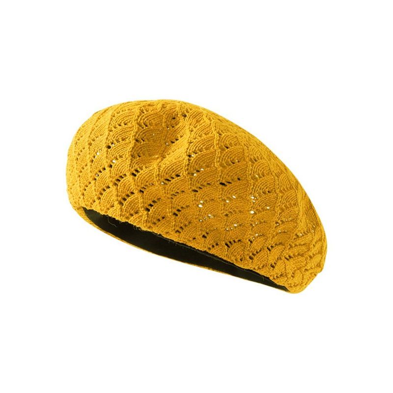 Nya Ankomster Tunn Casual För Mössor Bonnet Cowboykeps Höst Damkepsar Åttkantig Målarhatt Stickad Basker_voghion.com