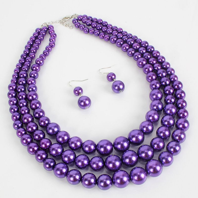 Handmade pearls, fashionable and exaggerated women's pearl collarbone, multi-layered necklace, exhibition hall style_voghion.com