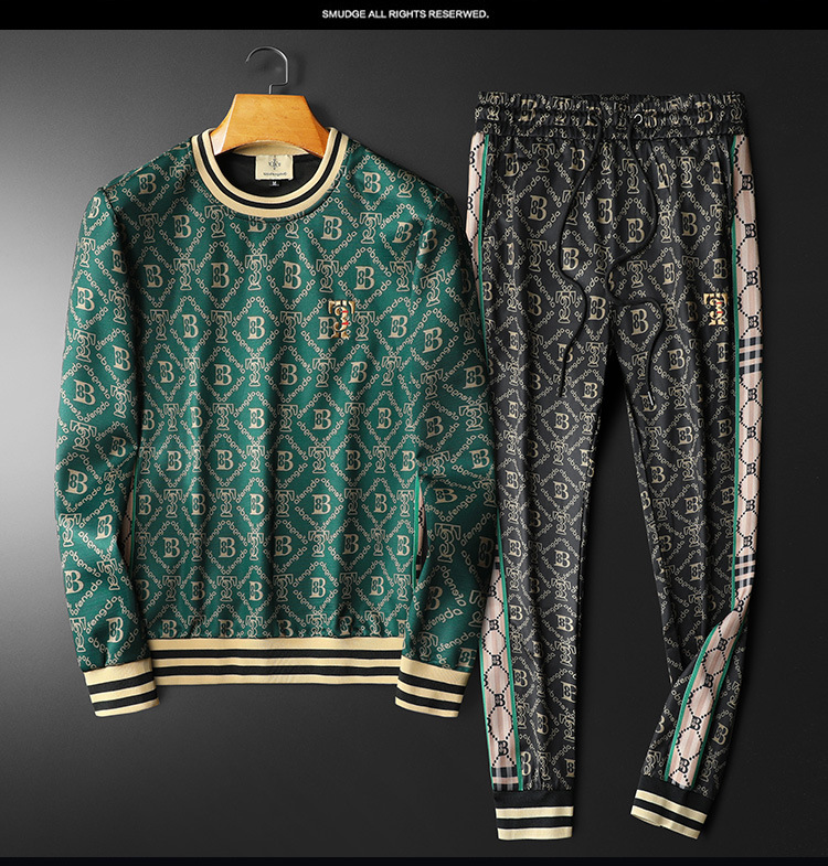 Men's Clothing New Autumn And Winter Men's Suits Korean Style Slim Casual Youth Sweatshirts And Sweatpants Sports Suits Men's Two-piece Set_voghion.com