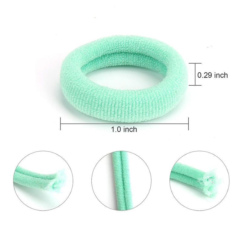 Elastico per capelli per bambine, anello per asciugamano alto elastico in gomma, elastico per coda di cavallo alta, non danneggia i capelli, copricapo da principessa, accessori per capelli_voghion.com