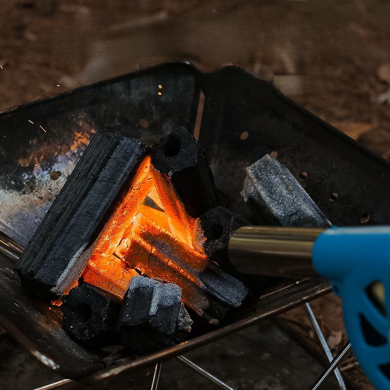 Buiten handbediende brandstofboosterventilator, afneembare kleine blazer, houtskoolvuurstarter, draagbare kampeerbarbecue-benodigdheden_voghion.com