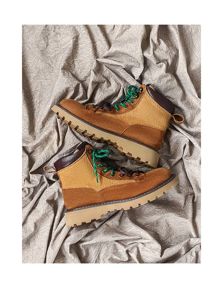 Fashionable Pairs Of Shoelaces Hiking Parka Couple Models Worker Boots_voghion.com