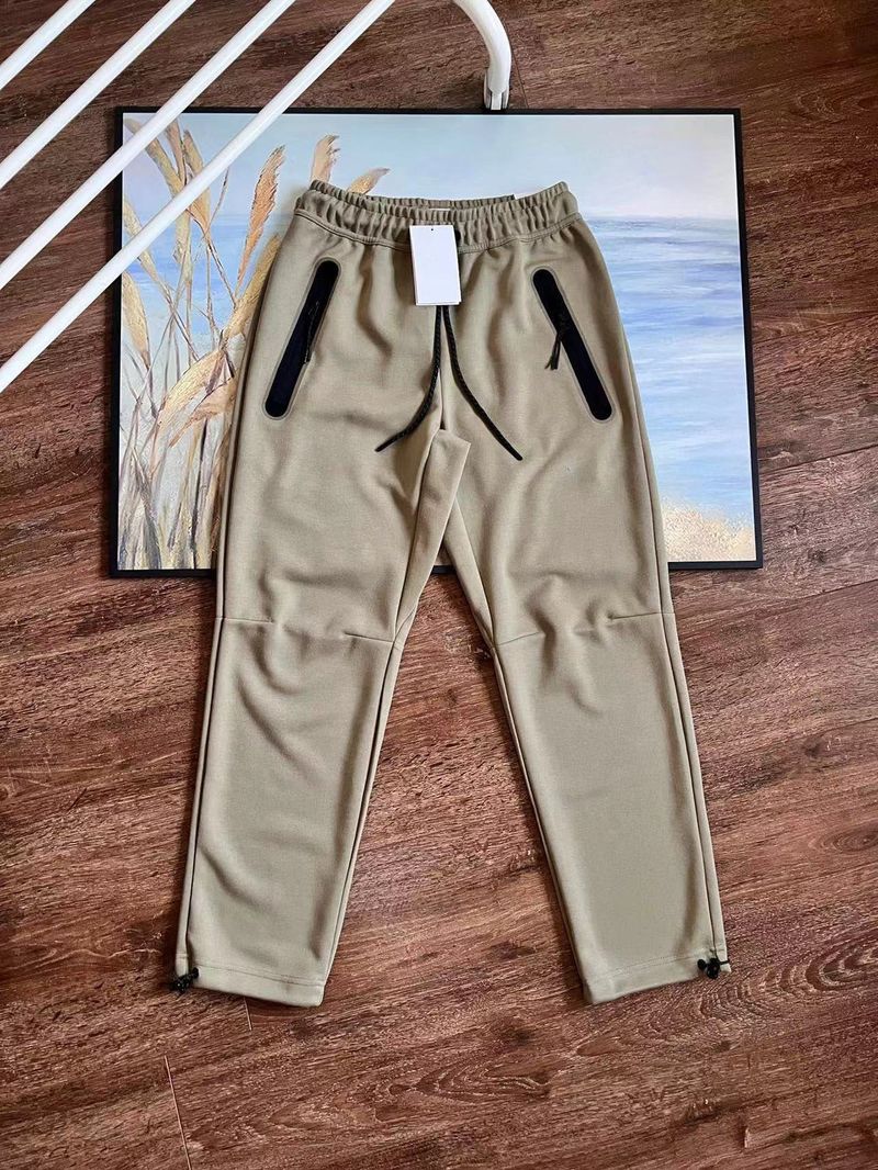 Pantaloni a gamba dritta primaverili ed autunnali per sport e tempo libero, pantaloni da uomo in maglia elastica a vita larga, pantaloni_voghion.com