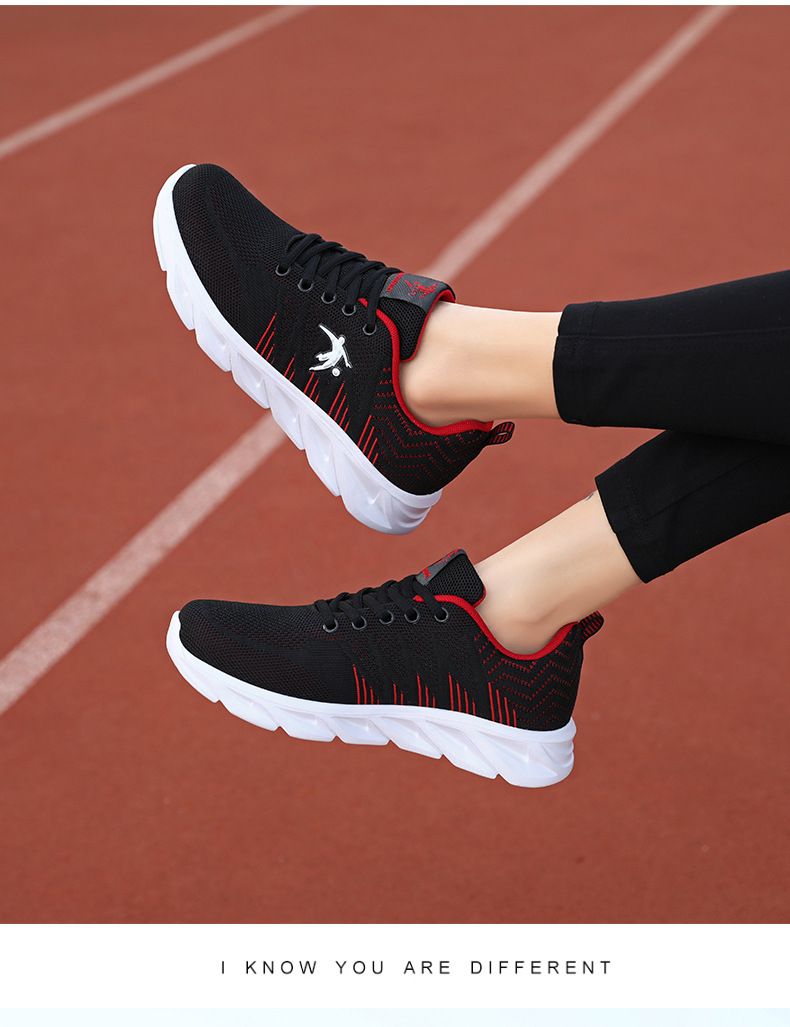 Zapatos deportivos de marca para mujer primavera 2024 nuevos zapatos para correr transpirables de malla informales ligeros, zapatos con cuerda para saltar de suela suave_voghion.com