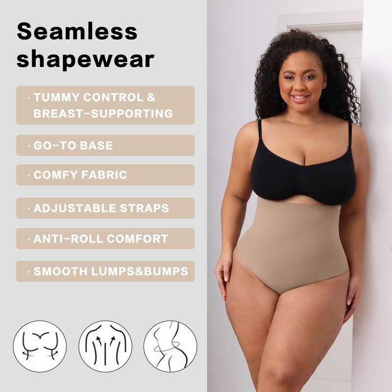 Mutandine modellanti a vita alta per donna – Controllo della pancia senza cuciture, recupero post-partum, sollevamento dei glutei e biancheria intima snellente – Traspiranti e comode_voghion.com