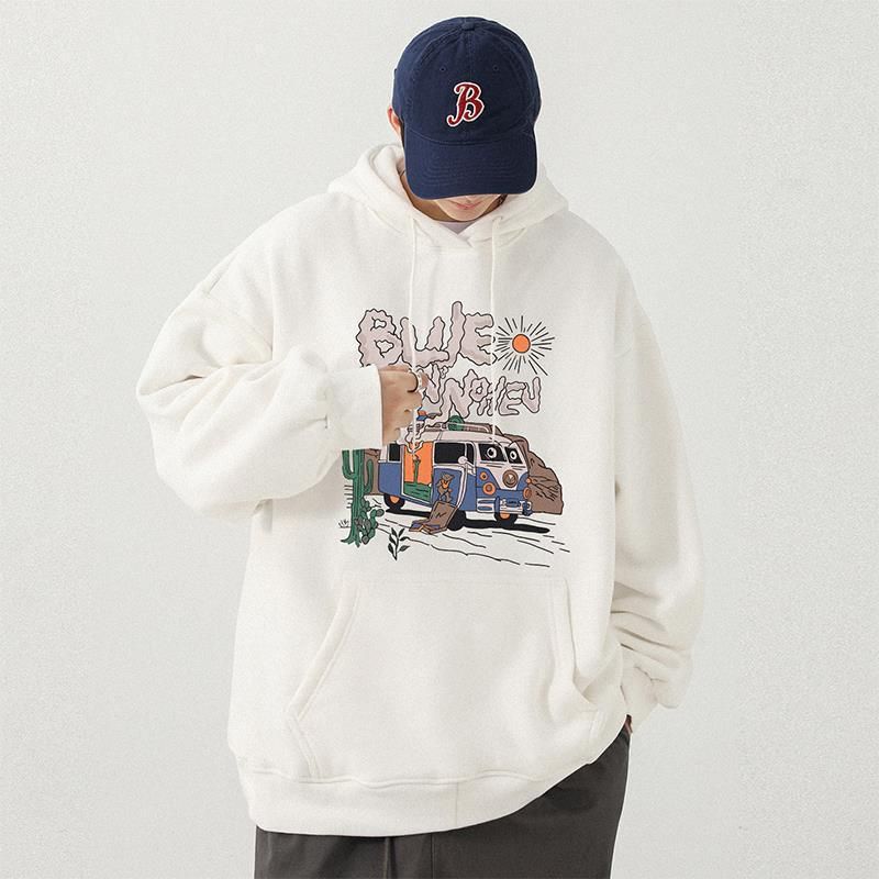 Felpa con cappuccio uomo primavera e autunno, marchi di tendenza Instagram, maglietta base a maniche lunghe, vestibilità comoda per uomo, taglia 12_voghion.com