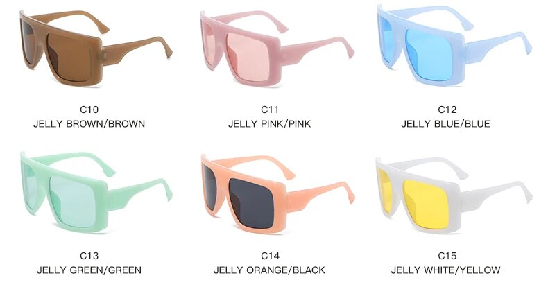 Nya Ankomster Överdimensionerade Punk Fyrkantiga Solglasögon Dam Y2K Unika Herr Trendiga Goggles Sport Solglasögon Märkesdesigner Nya Glasögon UV400_voghion.com