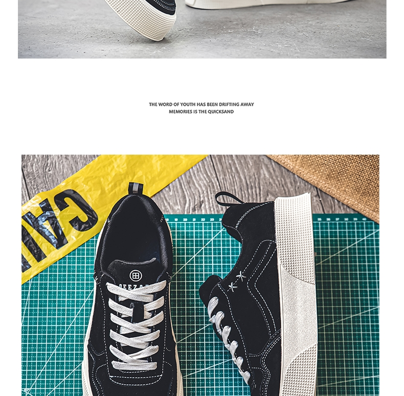 \12304; READY SOTCK】 Scarpe casual retrò piatte da uomo, scarpe da tavola con suola spessa semplici e alla moda._voghion.com