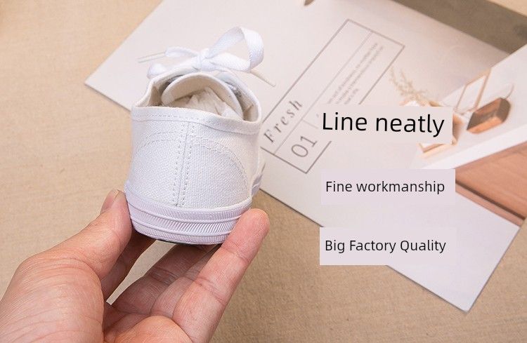 Kinder Canvas Schnürsenkel 61 Weiße Schuhe_voghion.com