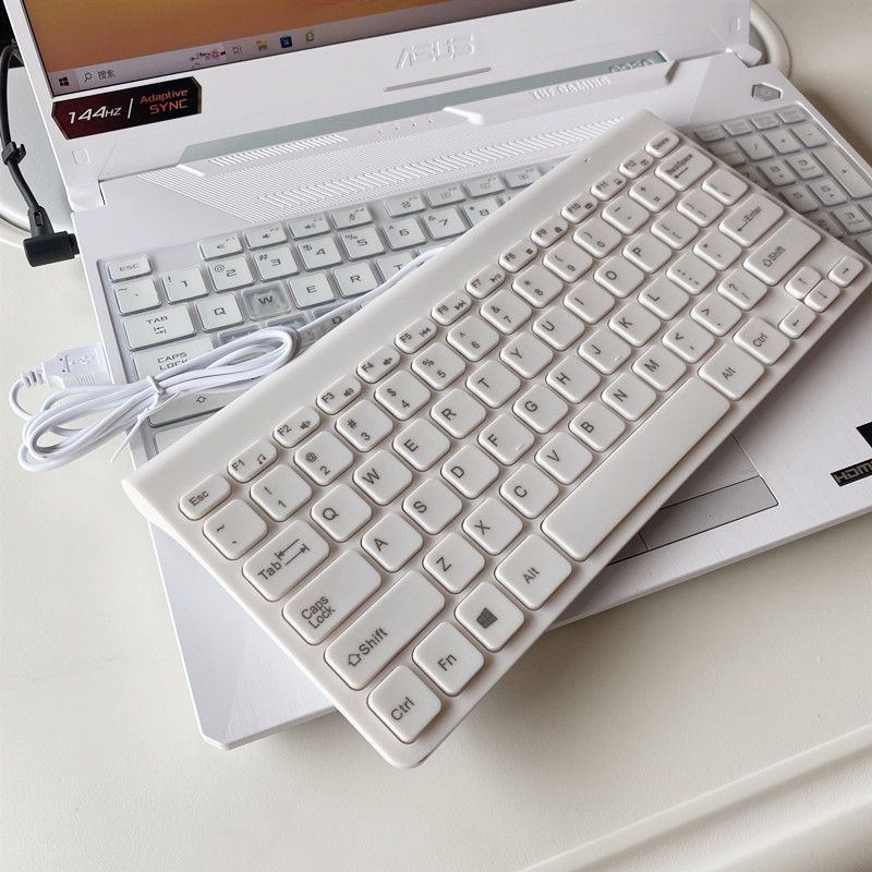 Mini USB Chocolate Industrial Wireless Keyboard_voghion.com