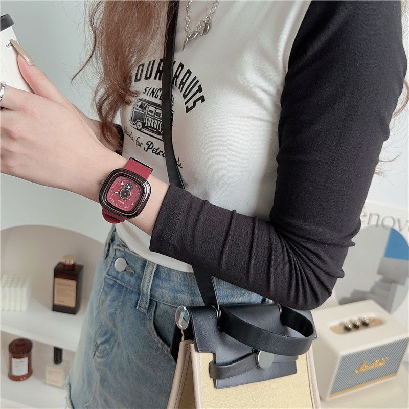 Stylish Large Dial Watch For Men And Women, Ins Personality Trendy Cool Gear Niche High-Value Light New Fashion Tech_voghion.com