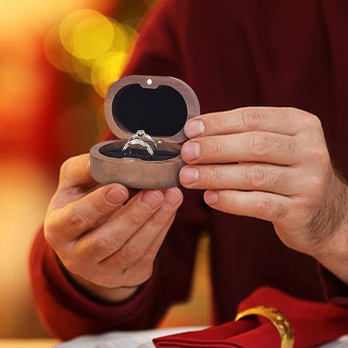 Vorschlag gravierte Holzring Lager Hochzeit Zeremonie Foto Requisiten geheime ultradünne unsichtbare Box_voghion.com