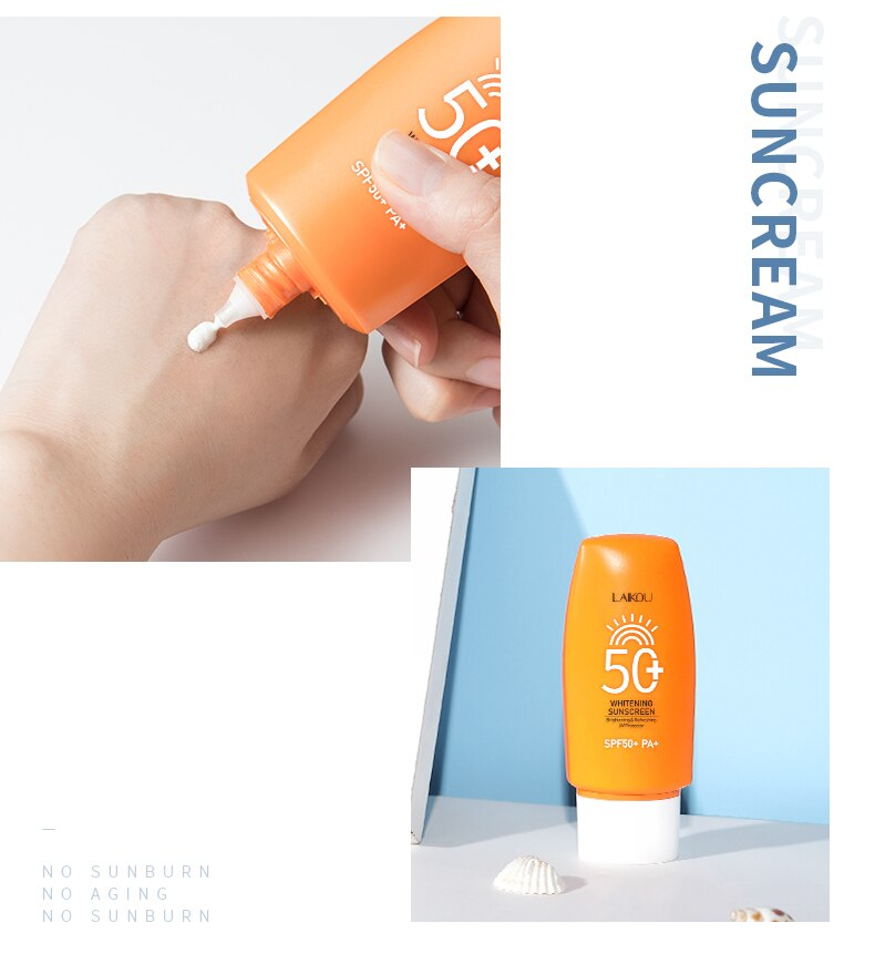 Naptej SPF50+ SPF50 géles izolációs testápoló férfiaknak és nőknek hidratáló fehérítő vízálló frissítő_voghion.com