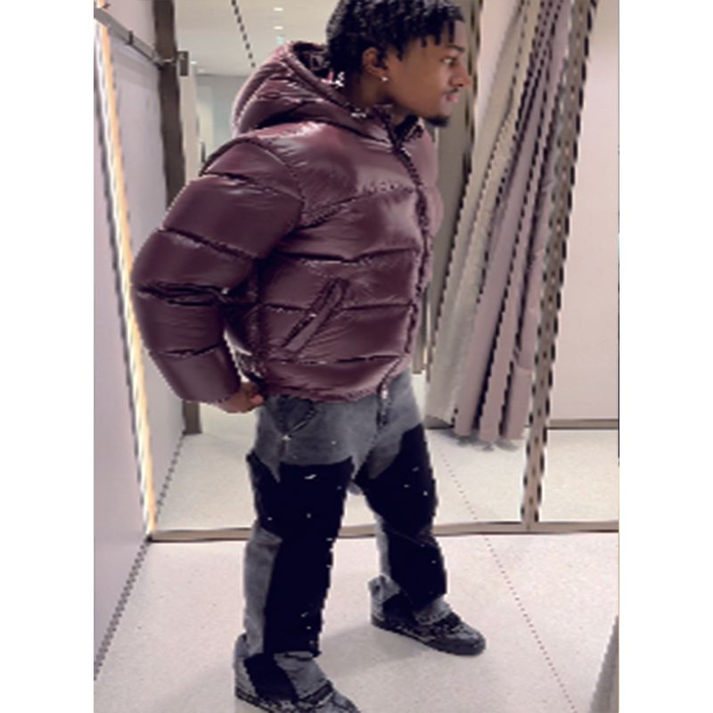 Herrenkleidung mit Kapuze und Baumwollpolsterung für Herbst und Winter, lässige wattierte Jacken, Outdoor-Baumwolljacken für Herren._voghion.com