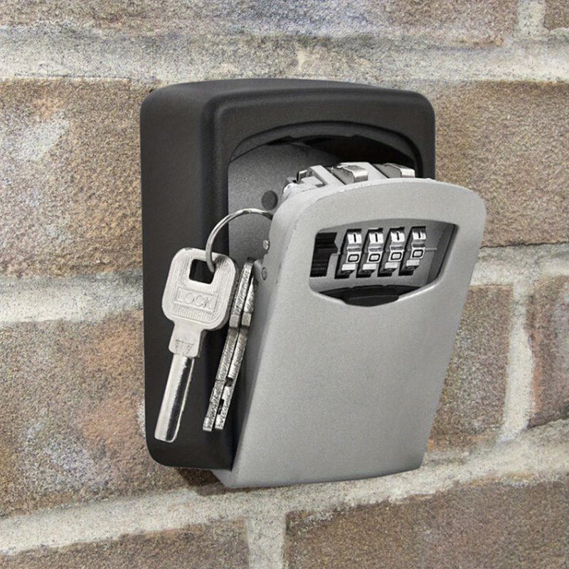 Cassetta di sicurezza per chiavi da parete con serratura a combinazione, in metallo e plastica, per la sicurezza di casa, hotel, viaggi ed emergenze_voghion.com