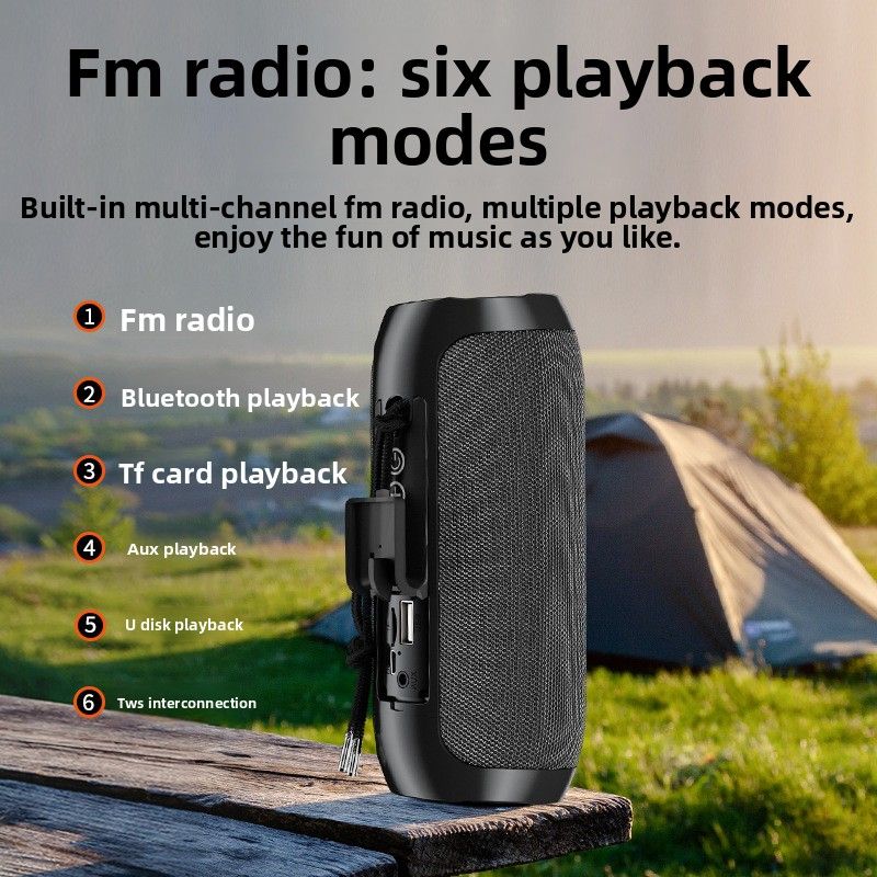 TG117 Portable Card Slot Small TWS Series Dual Speakers High Volume Bluetooth Speaker Wholesale_voghion.com