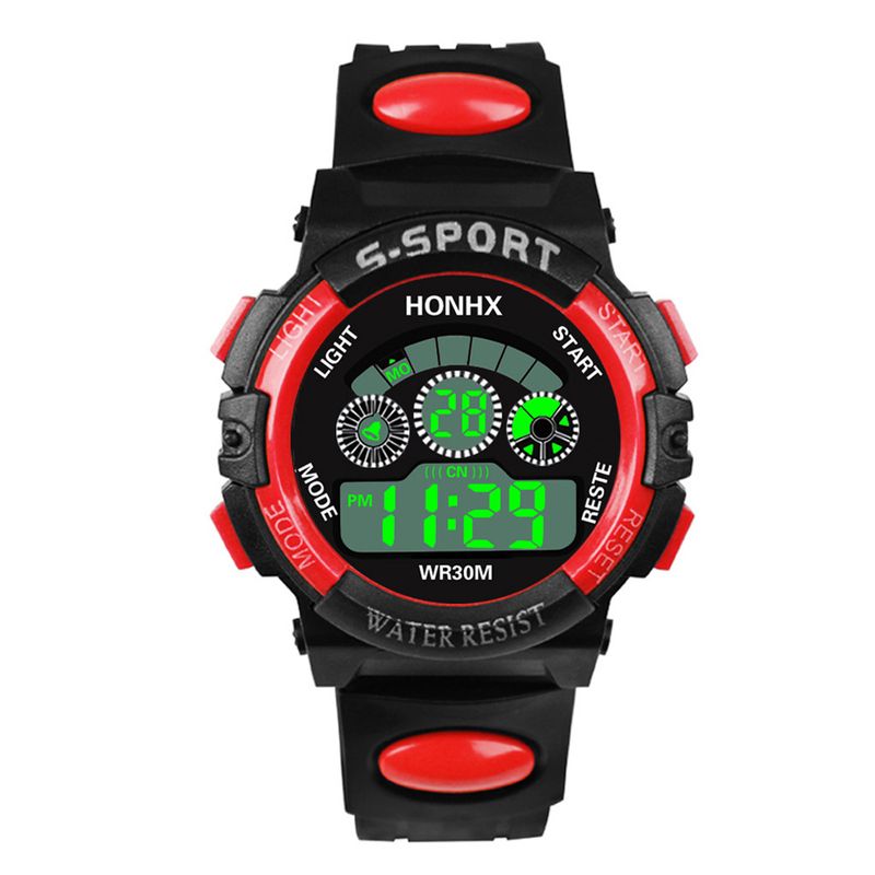 Children's watch Male and female students children's electronic watch LED luminous multifunctional watch ins Unicorn electronic watch_voghion.com