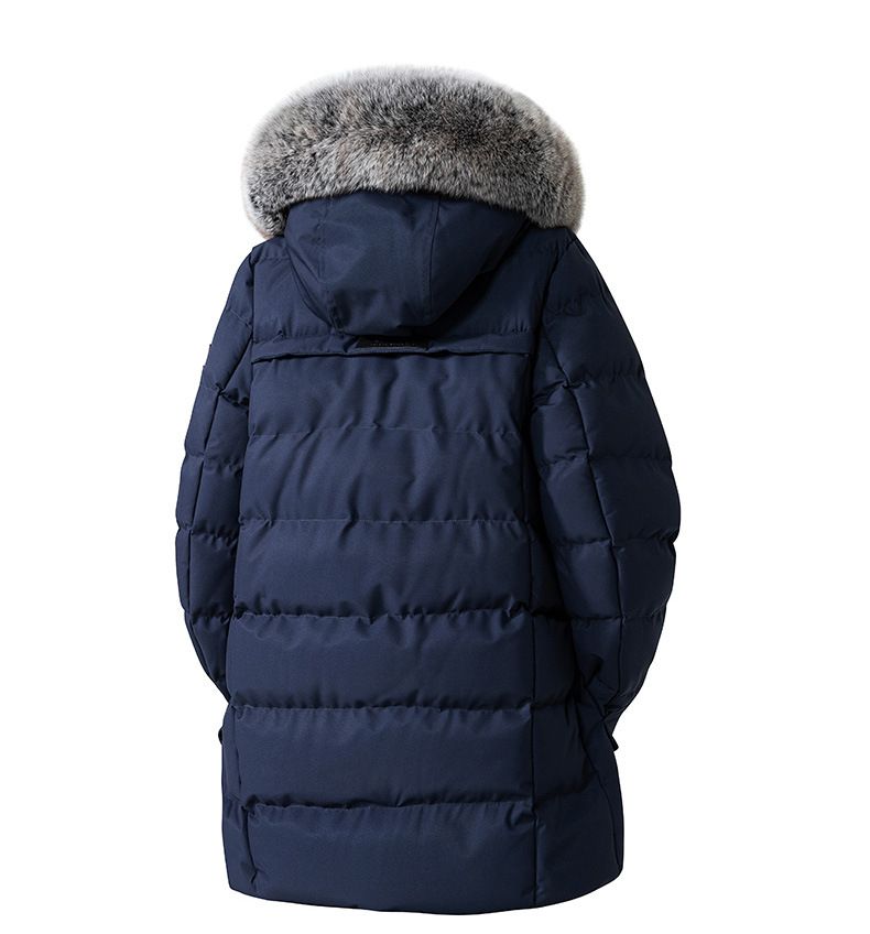 Large Size Cotton-padded Jacket For Men With Removable Hooded Cotton-padded Jacket And Large Fur Collar Cotton-padded Jacket._voghion.com