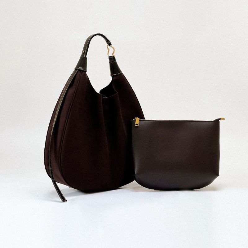 Borsa a tracolla personale in velluto dal design retrò di nicchia da donna, borsa in pelle di vacchetta di grande capacità, autunno e inverno_voghion.com
