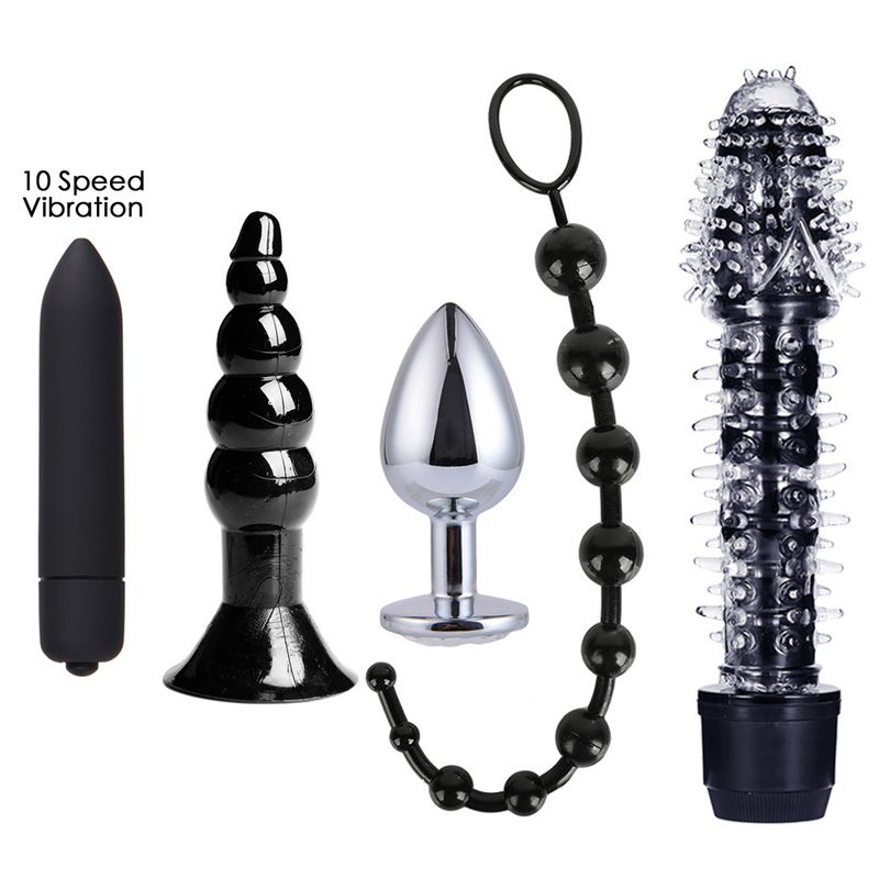 SM Sex Supplies Ensemble de 7, 10, 26 pièces avec combinaison de plug anal pour couple, assistance sexuelle, cheveux instantanés_voghion.com