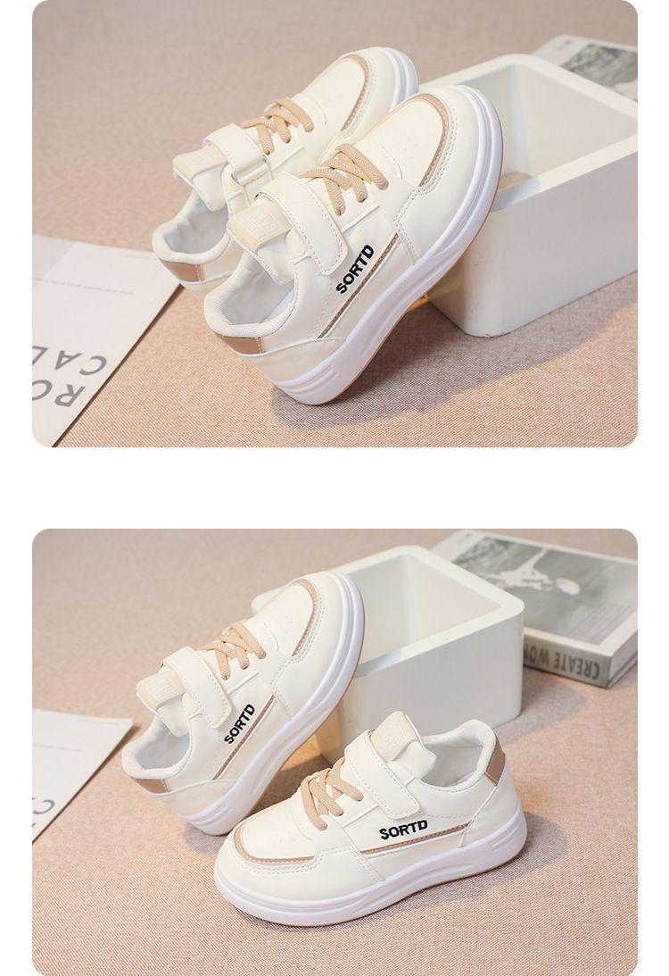 Madre e bambini Scarpe sportive per bambini ragazze sneakers basse primavera e autunno 2024 nuove scarpe bianche scarpe da corsa per studenti con suola morbida all-match_voghion.com