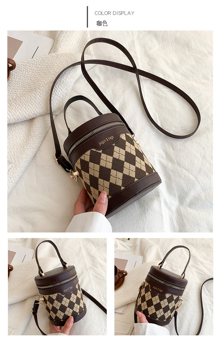 Borsa a cilindro borsa da donna 2023 nuova borsa a secchiello tote cilindrica moda borsa a tracolla monospalla_voghion.com