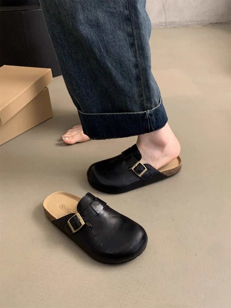 Zapatos de plataforma para mujer 2025, nuevos zapatos de estilo francés, cerrados, planos, informales y cómodos._voghion.com