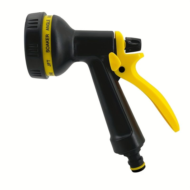 Multi-functional High-pressure Water Gun With Adjustable 360° Rotating Nozzle, Thickened Handle, Universal Quick-connect 1/2”, Durable Plastic,_voghion.com