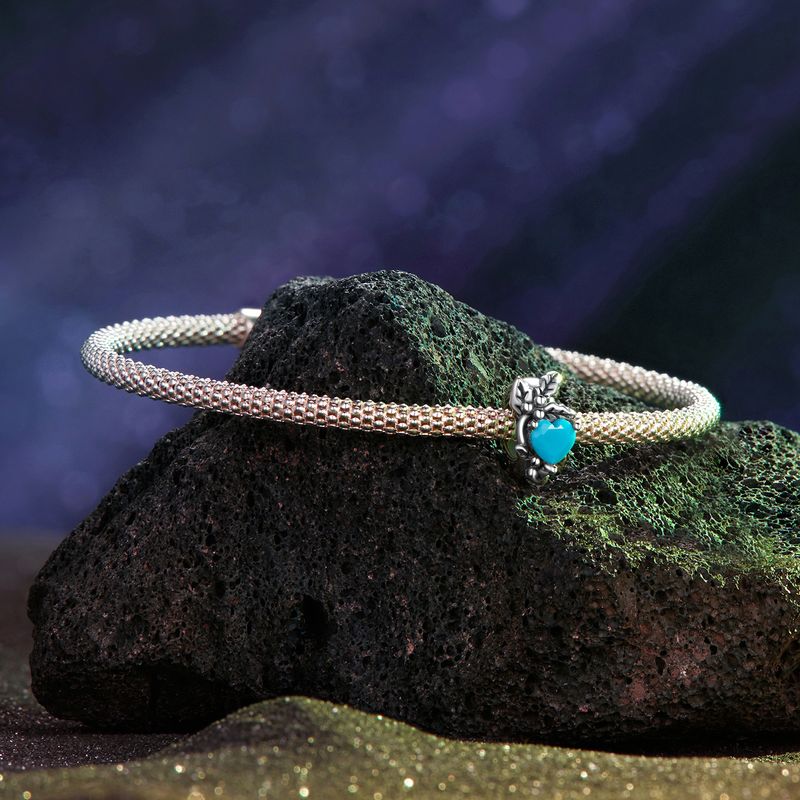 Twelve Birthstones-Holly Charm Sterling Silver Charm_voghion.com