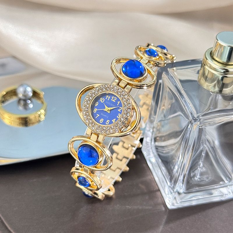 Orologio da donna alla moda, digitale, di lusso, con pietra, semplice, con decorazione a forma di nebulosa, per lavoro quotidiano, compleanno, anniversario, regalo di San Valentino_voghion.com