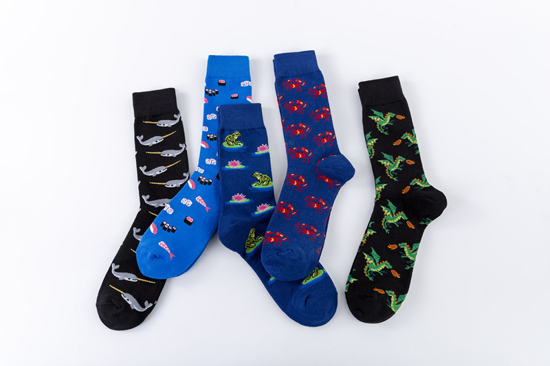 Calzini da uomo Calzini della serie Animal calzini casual in cotone Tendenza di strada in Europa e negli Stati Uniti nei calzini a tubo_voghion.com