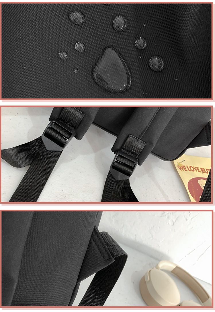 Kinderrucksäcke College-Stil Kontrastfarbe Studentenrucksack Weiblich New Forest Style Kleiner frischer Rucksack Beliebter Nylonrucksack_voghion.com