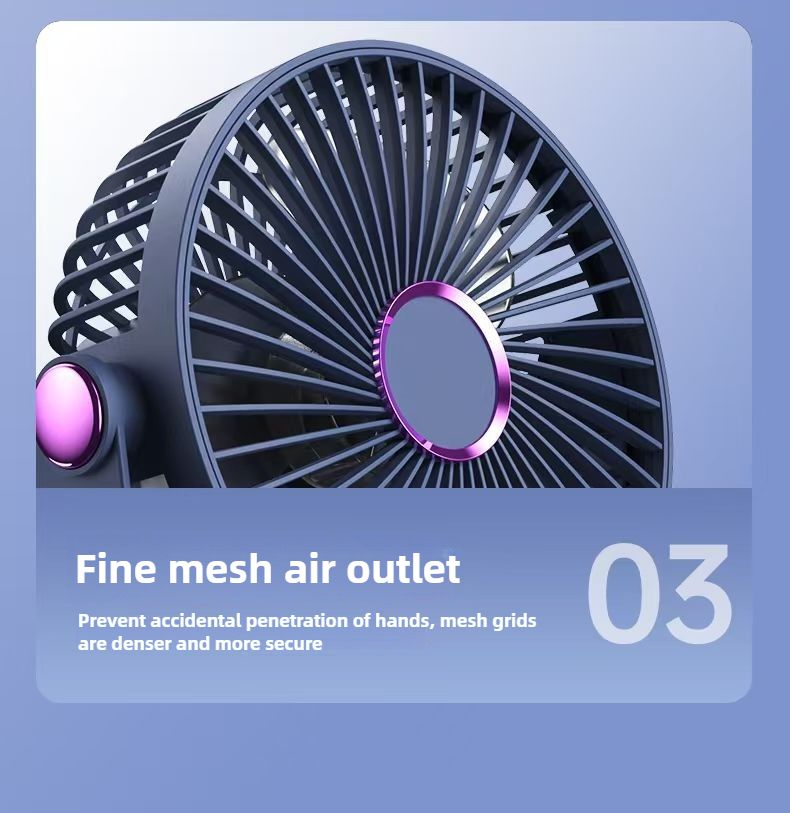 Ventilatore piccolo silenzioso con batteria a lunga durata, per ufficio, camera da letto, dormitorio, scrivania, scrivania, camera da letto, letto, USB._voghion.com