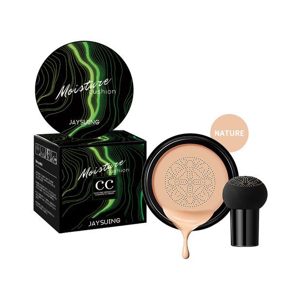 Jayswing Mushroom Head Air Cushion Concealer, Natural Moisturizing, Brightening Skin Tone, Lasting Foundation Make-up_voghion.com