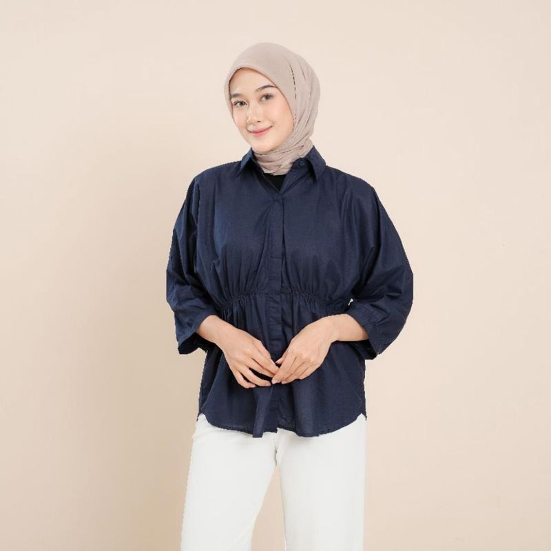 women's new style simple large size loose waist sun protection shirt collar_voghion.com